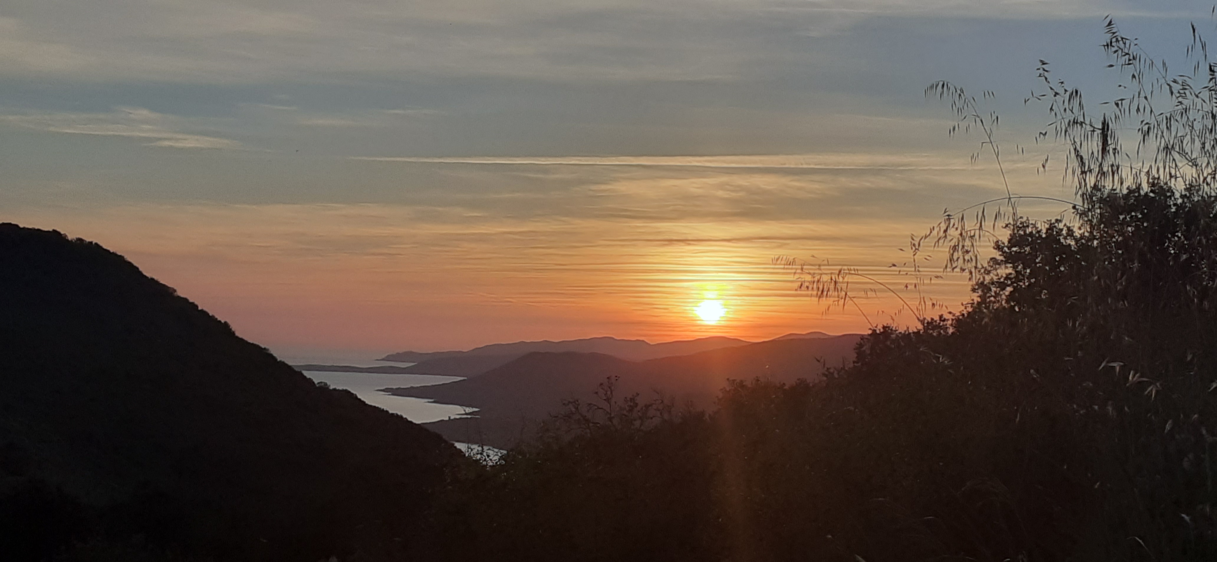 Coucher de soleil sur le golfe du Valinco